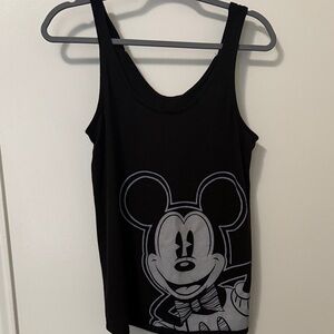 Disney Black Tank Top with Castle Logo